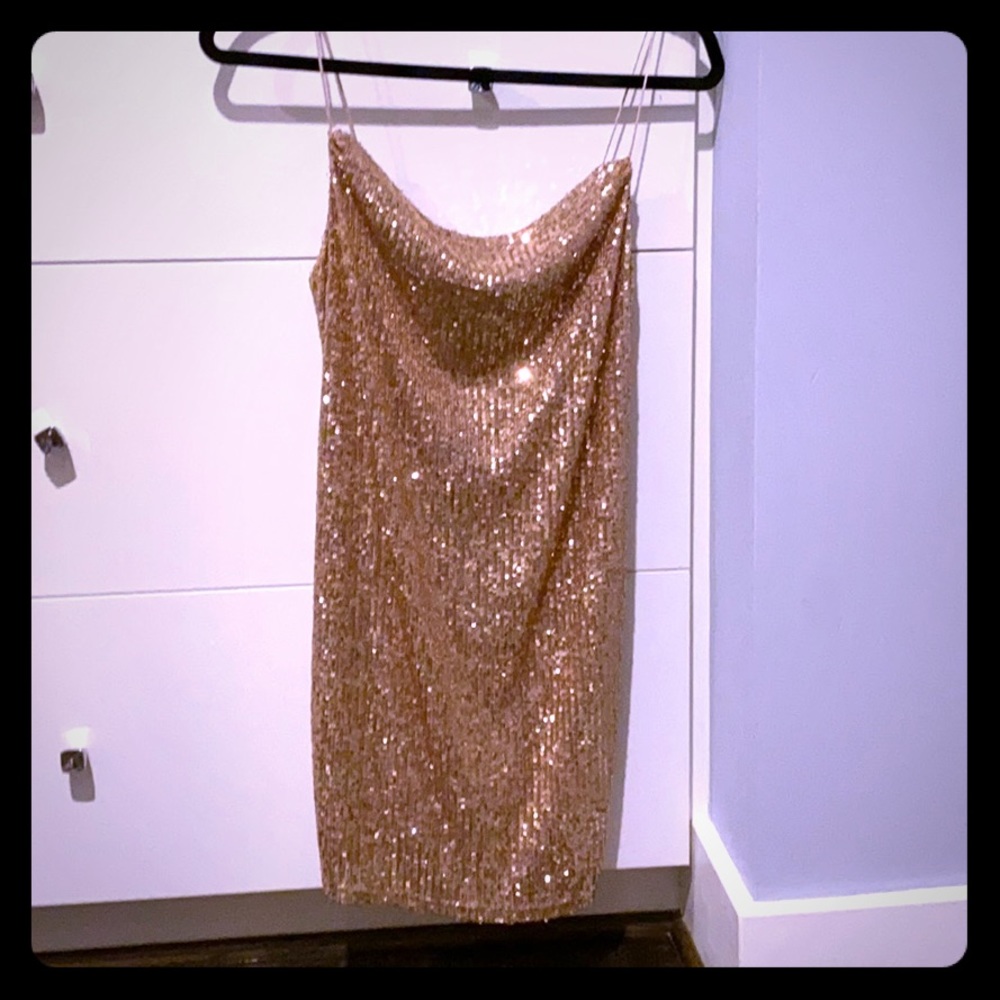 Gold sparkle dress